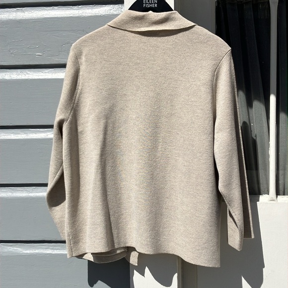 NWOT Eileen Fisher 100% Wool Knit Boxy Jacket size 1X - Picture 3 of 9